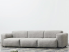 Sofa đơn cao cấp màu xám không gian