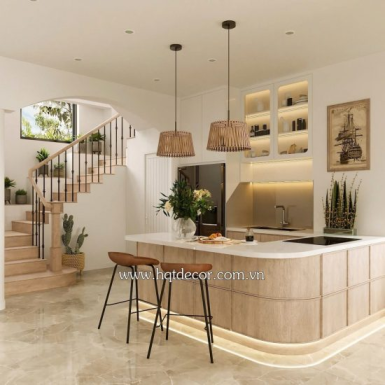 THIẾT KẾ VILLA BIỂN HỒ TRÀM -PHONG CÁCH HIỆN ĐẠI KẾT HỢP PHONG CÁCH RETRO