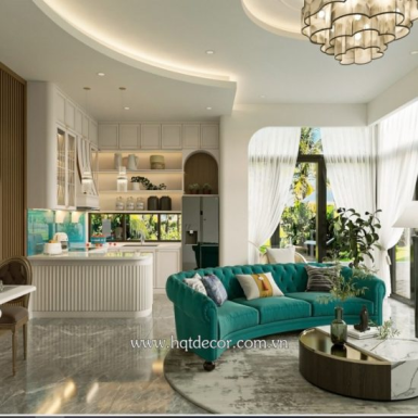 Thiết kế nội thất -villa biển phan thiết -phong cách địa trung hải