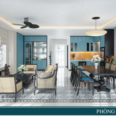THIẾT KẾ VILLA NOVA PHAN THIẾT -HQT DECOR PHONG CÁCH BIỂN