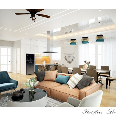 THIẾT KẾ VILLA NOVA PHAN THIẾT – HQT DECOR- PHONG CÁCH BIỂN SANG