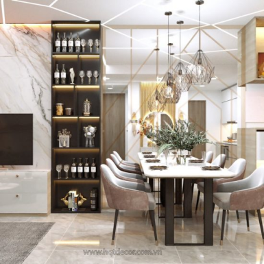 THIẾT KẾ CĂN HỘ – THE MIDTOWN – HQT DECOR – PHONG CÁCH HIỆN ĐẠI 