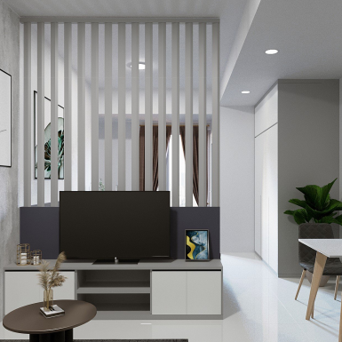 THIẾT KẾ OFFICETEL – SUNRISE CITY QUẬN 7 – HQT DECOR –  PHONG CÁCH HIỆN ĐẠI 1