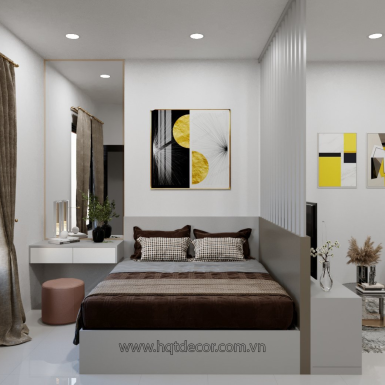 THIẾT KẾ OFFICETEL- SUNRISE CITY QUẬN 7- HQT DECOR-  PHONG CÁCH HIỆN ĐẠI 2