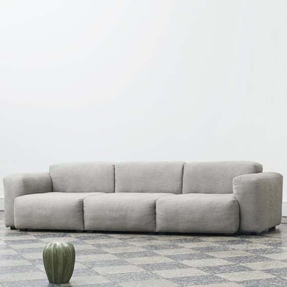  Sofa đơn cao cấp màu xám không gian