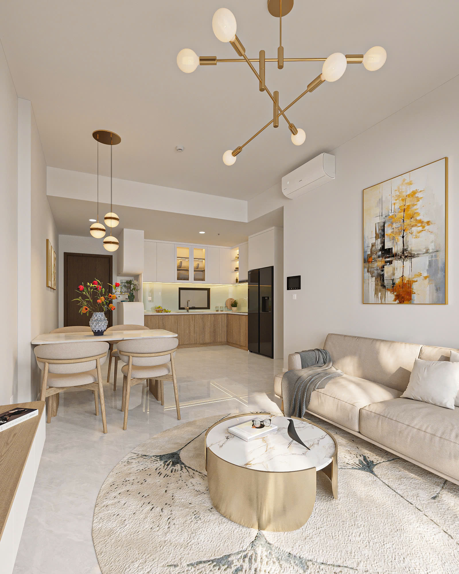 Thi công nội thất căn hộ Victoria Quận 2