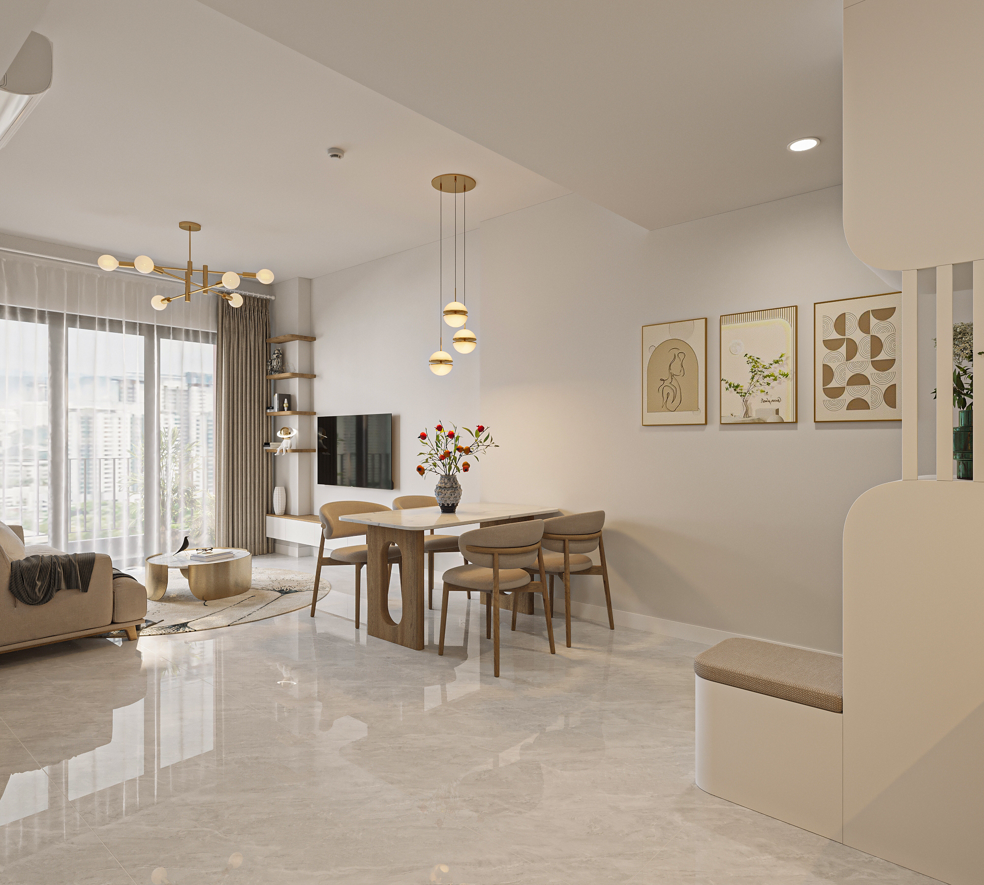 thiết kế nội thất phong cách minimalism hiện đại