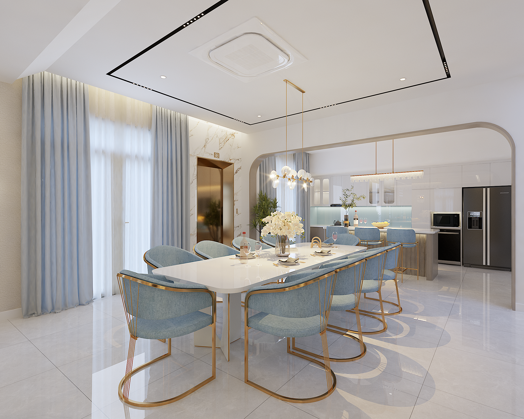 Thiết kế nội thất nhà phố theo yêu cầu tại HCM