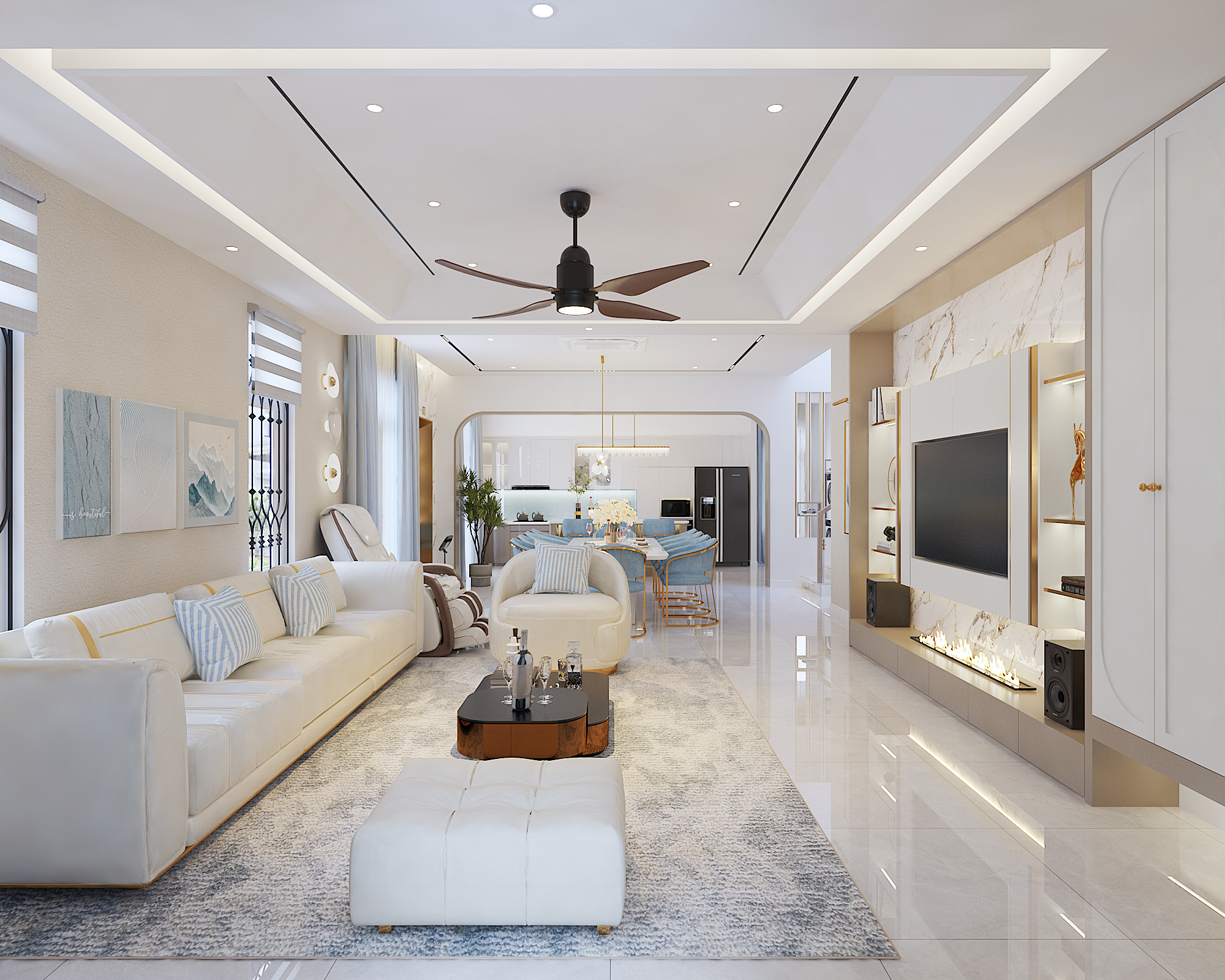 Thiết kế nội thất nhà phố theo yêu cầu tại HCM