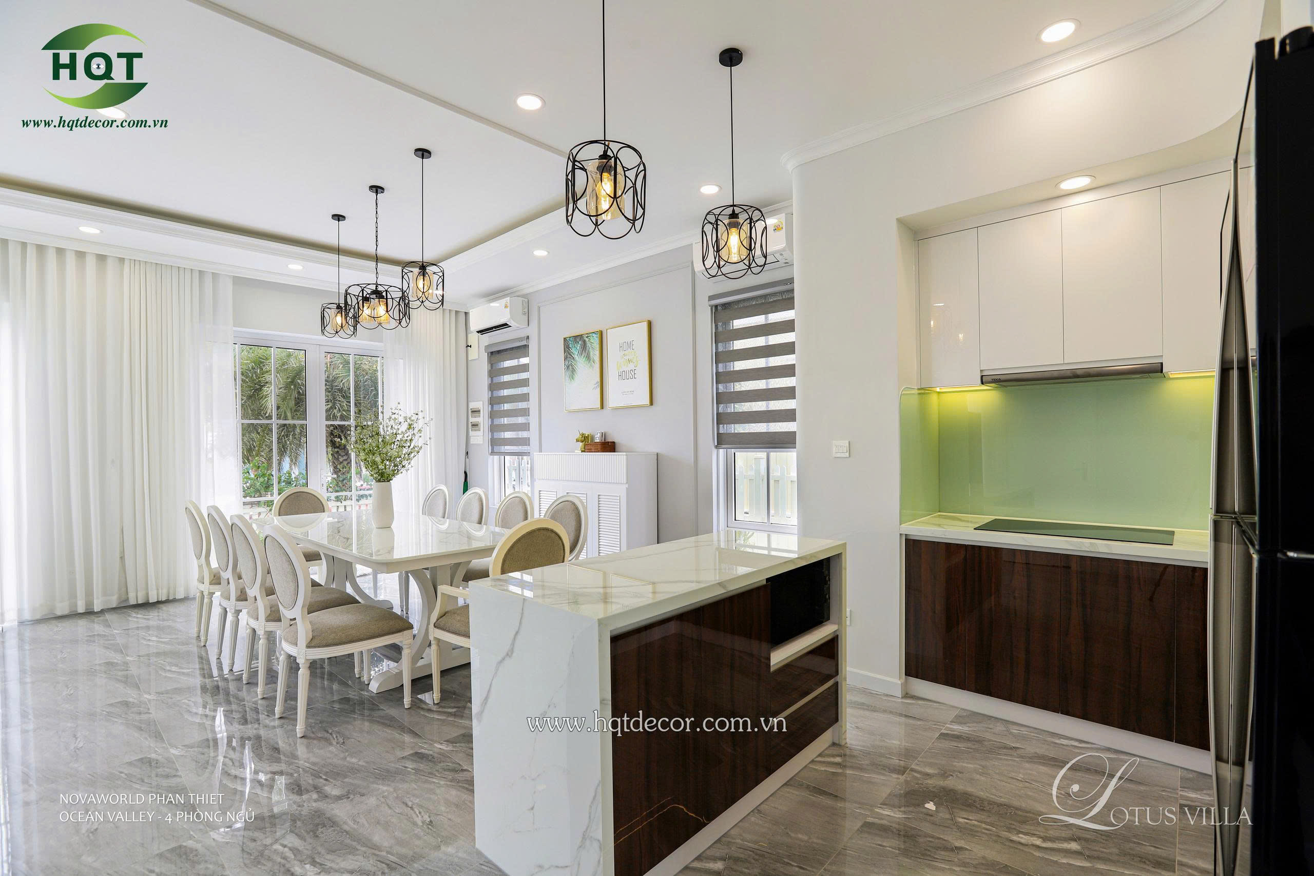 thiết kế nội thất phong cách tân cổ điển nhẹ nhàng