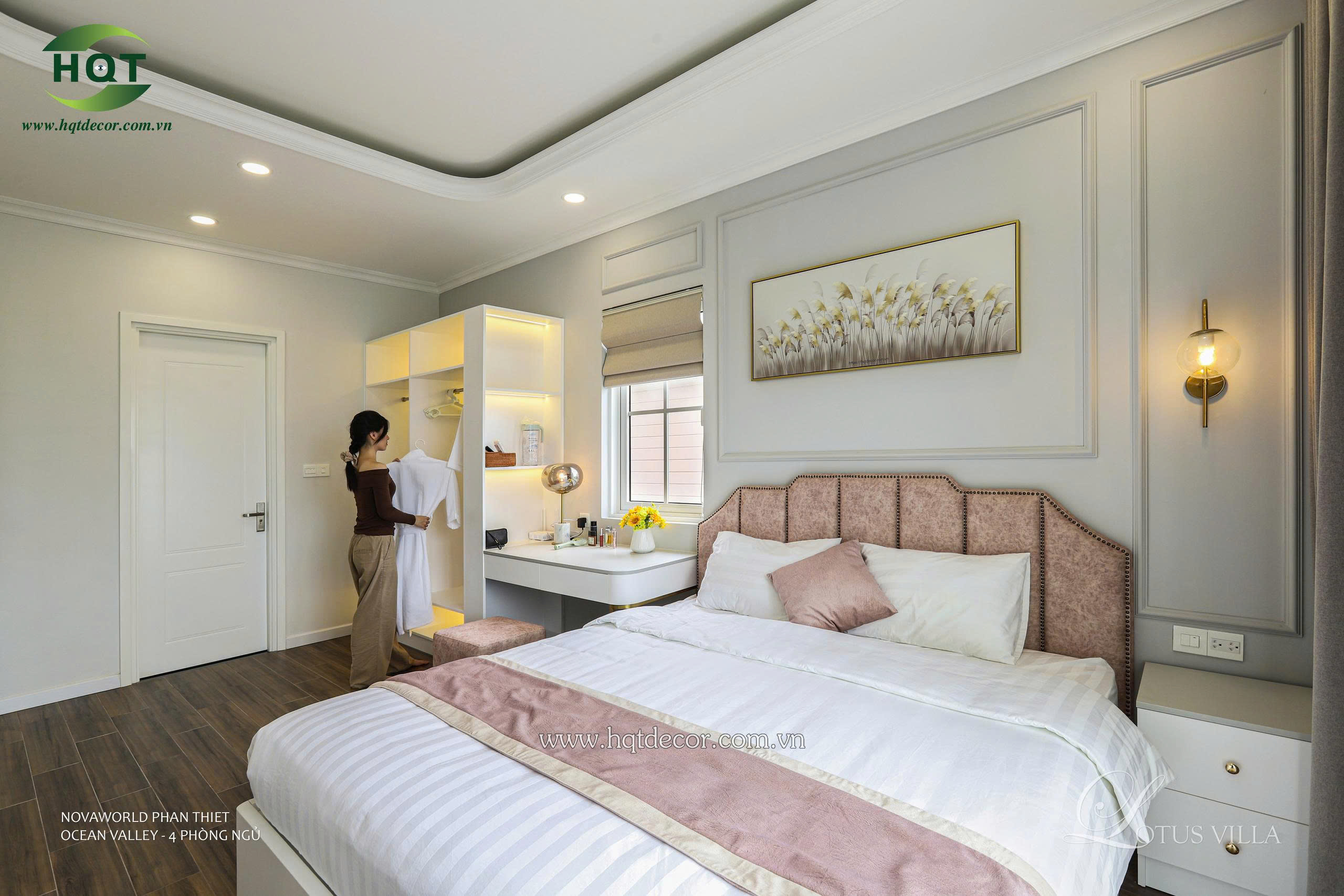 thiết kế nội thất phong cách tân cổ điển nhẹ nhàng