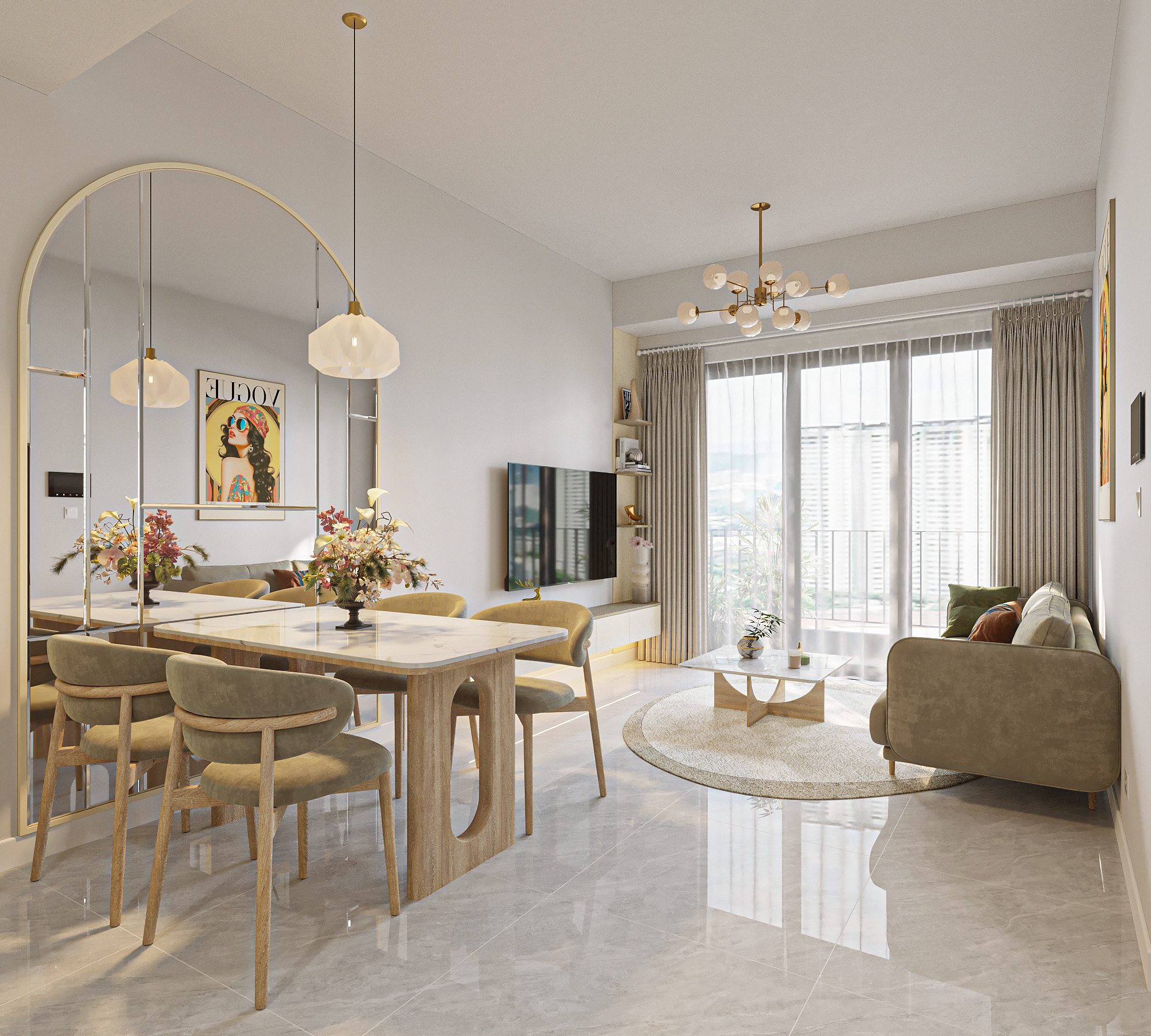 mẫu thiết kế chung cư victoria quận 2 đẹp