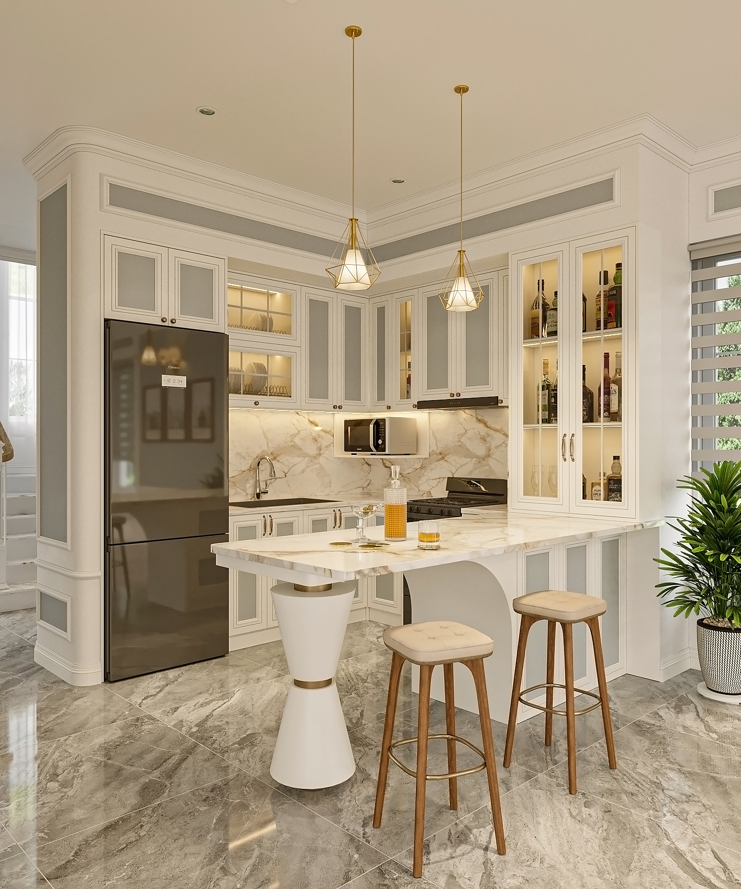 Thiết kế nội thất chung cư tối ưu công năng khu vực bếp và phòng ăn