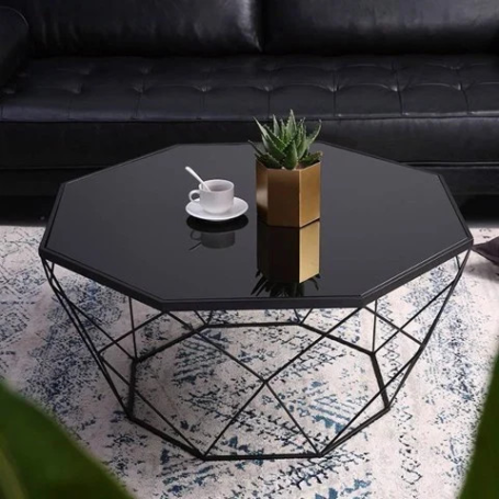  Bàn trà lục giác chân sắt