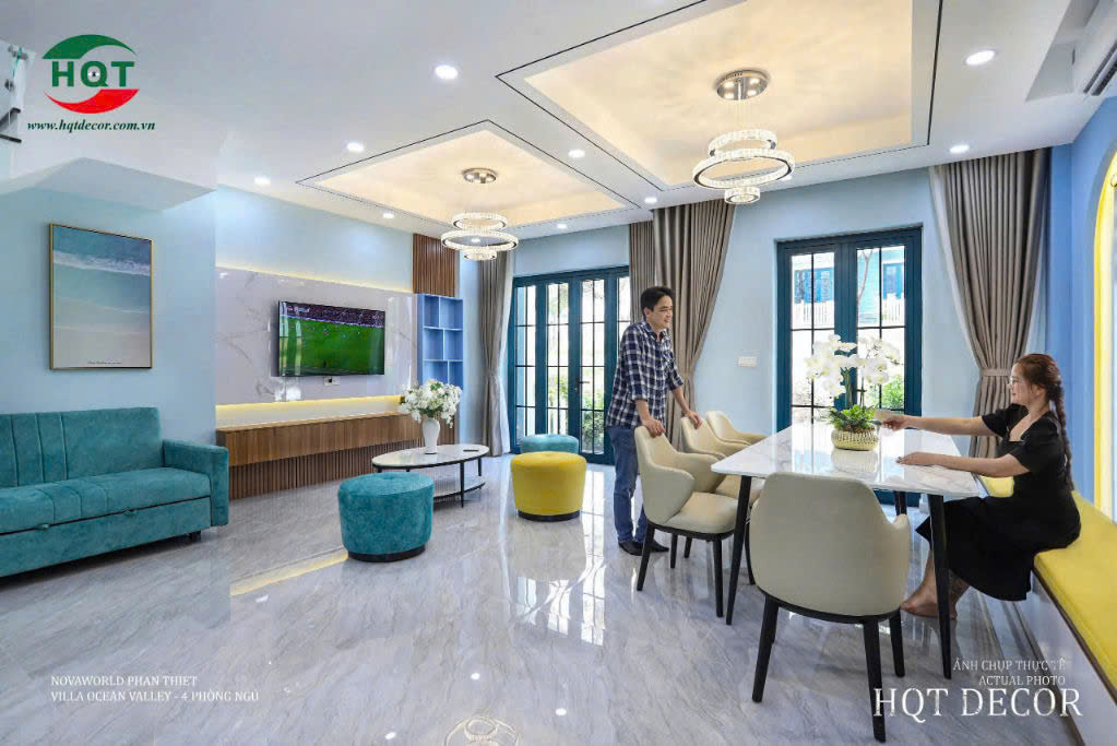 Không gian bên trong của biệt thự biển