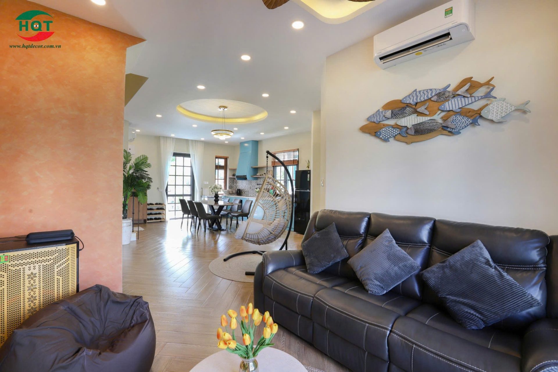 Phòng khách với vẻ đẹp mộc mạc